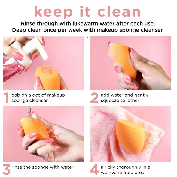 پد(اسفنج) آرایشی همه کاره ریل تکنیک کد91566 مدل miracle complexion sponge