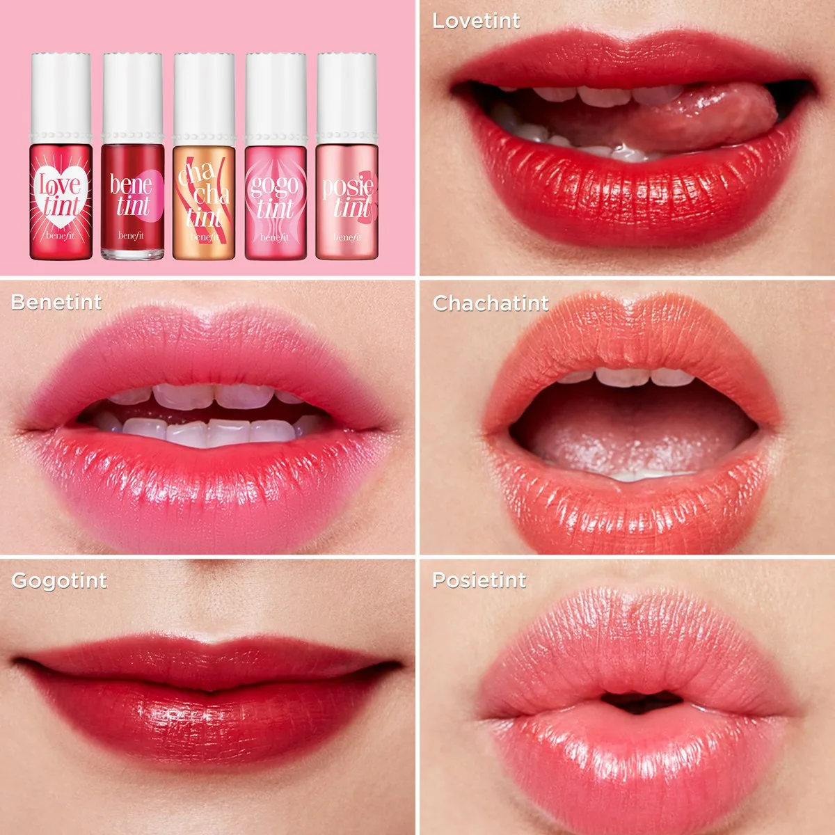 تینت لب و گونه بنفیت مدل posie tint