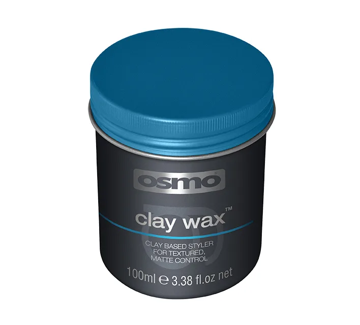 واکس مو حالت دهنده و مات کننده اوسمو حاوی موم زنبور clay wax رنگ آبی