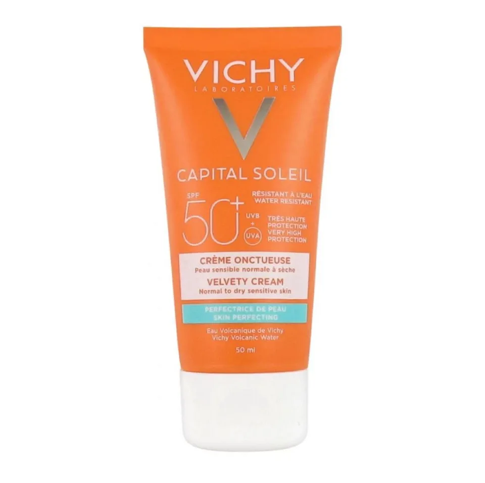 کرم ضد آفتاب ویشی مناسب نرمال تا خشک مدل capital soleil spf50 کرم ضد آفتاب ویشی مناسب نرمال تا خشک مدل capital soleil spf50