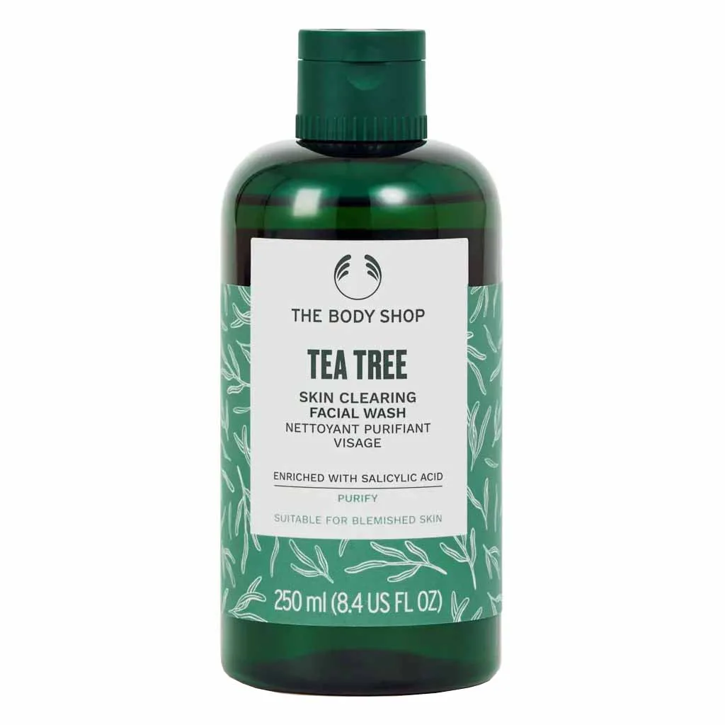 ژل شستشوی صورت درخت چای | بادی شاپ تی تری 250میل body shop tea tree gel ژل شستشوی صورت درخت چای | بادی شاپ تی تری 250میل body shop tea tree gel