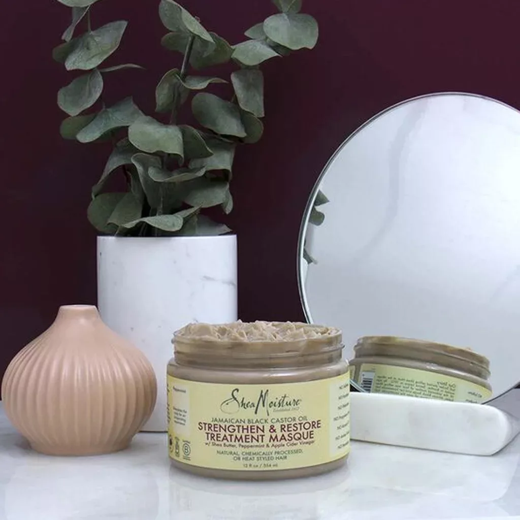 ماسک مو ترمیمی و بازسازی درمانی شی مویسچر | حاوی روغن کرچک سیاه جامائیکا
