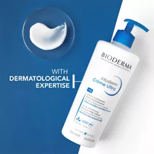 کرم مرطوب کننده و تغذیه کننده بایودرما اتودرم پمپی Creme Ultra جذب سریع بدون عطر