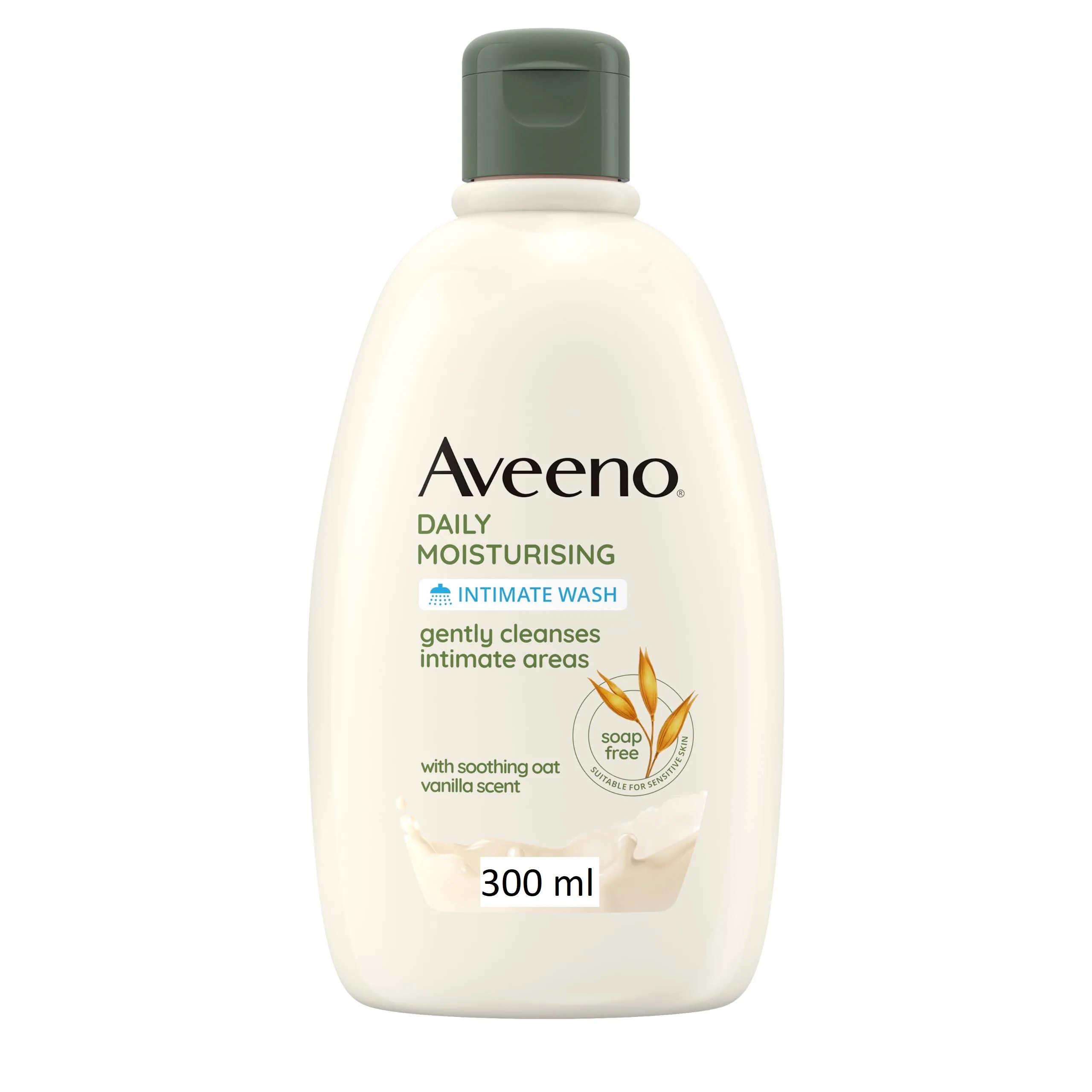 ژل بهداشتی روزانه بانوان اوینو Aveeno رطوبت رسان و بسیار ملایم با رایحه وانیل 300میل