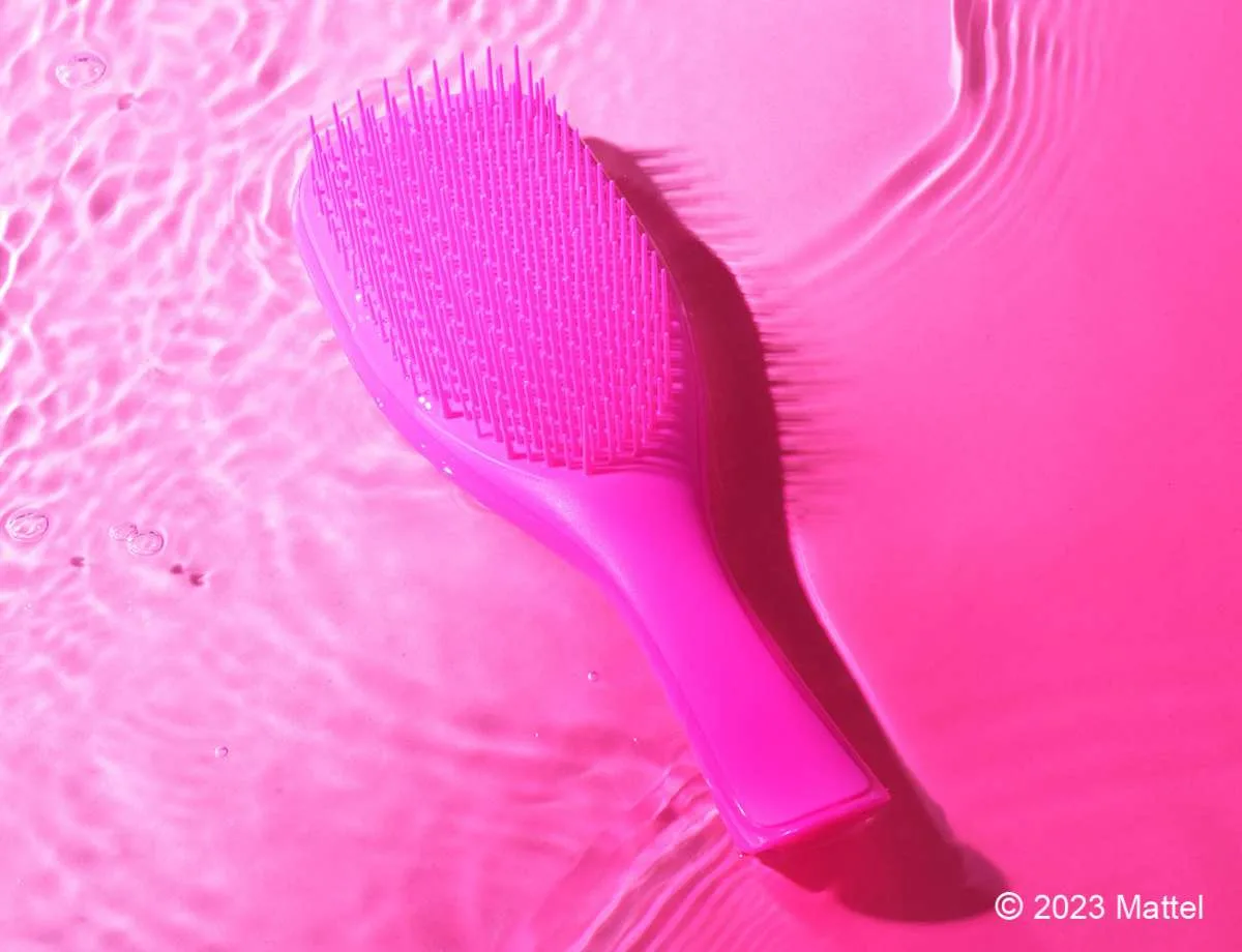 برس تنگل تیزر باربی صورتی انواع مختلف مو Tangle Teezer Barbie Detangling Hairbrush