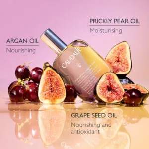 اکسیر روغن بدن مو و دکلته کدلی حاوی آرگان و گلابی نرم کننده و آبرسان caudali smooth and glow oil elixir