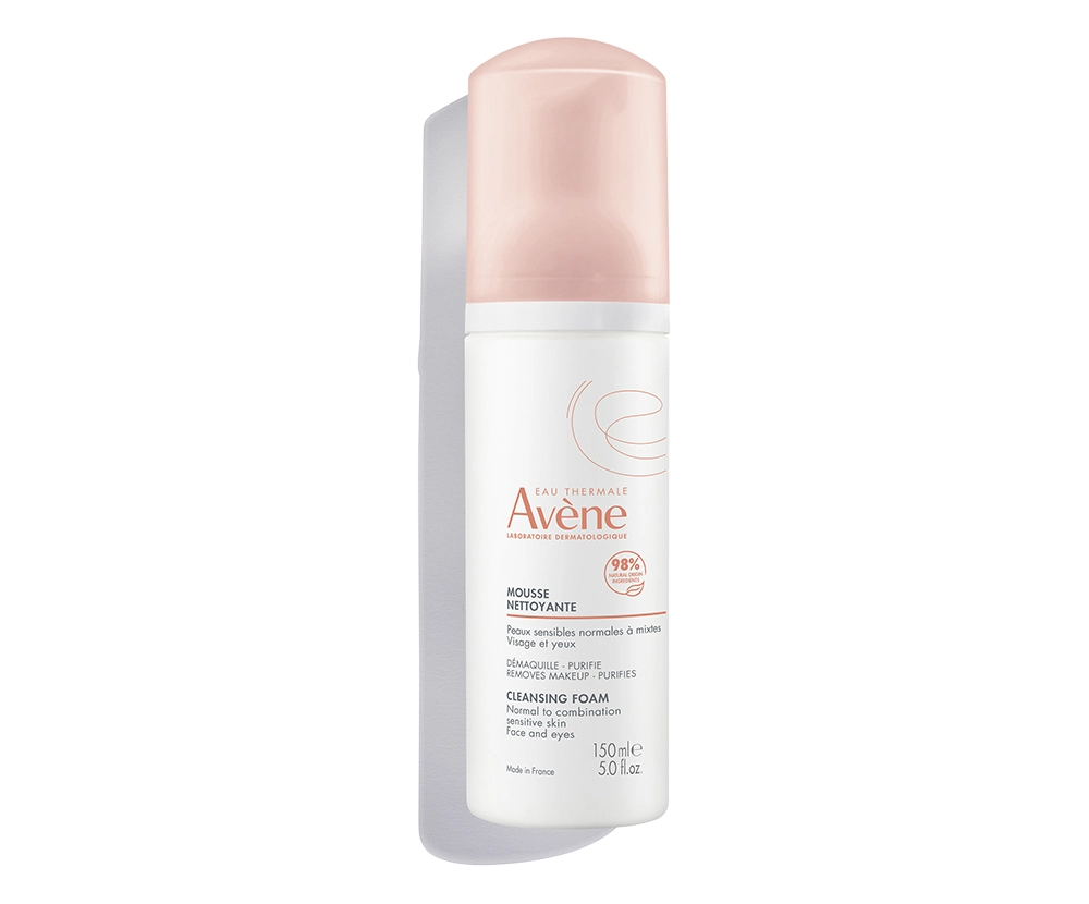 فوم پاک کننده صورت و چشم اون Avene پوست حساس معمولی تا مختلط فوم پاک کننده صورت و چشم اون Avene پوست حساس معمولی تا مختلط