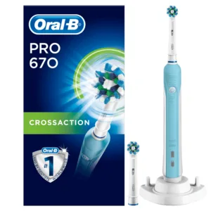 مسواک برقی اورال بی PRO 670  با دو سر مجزا CrossAction