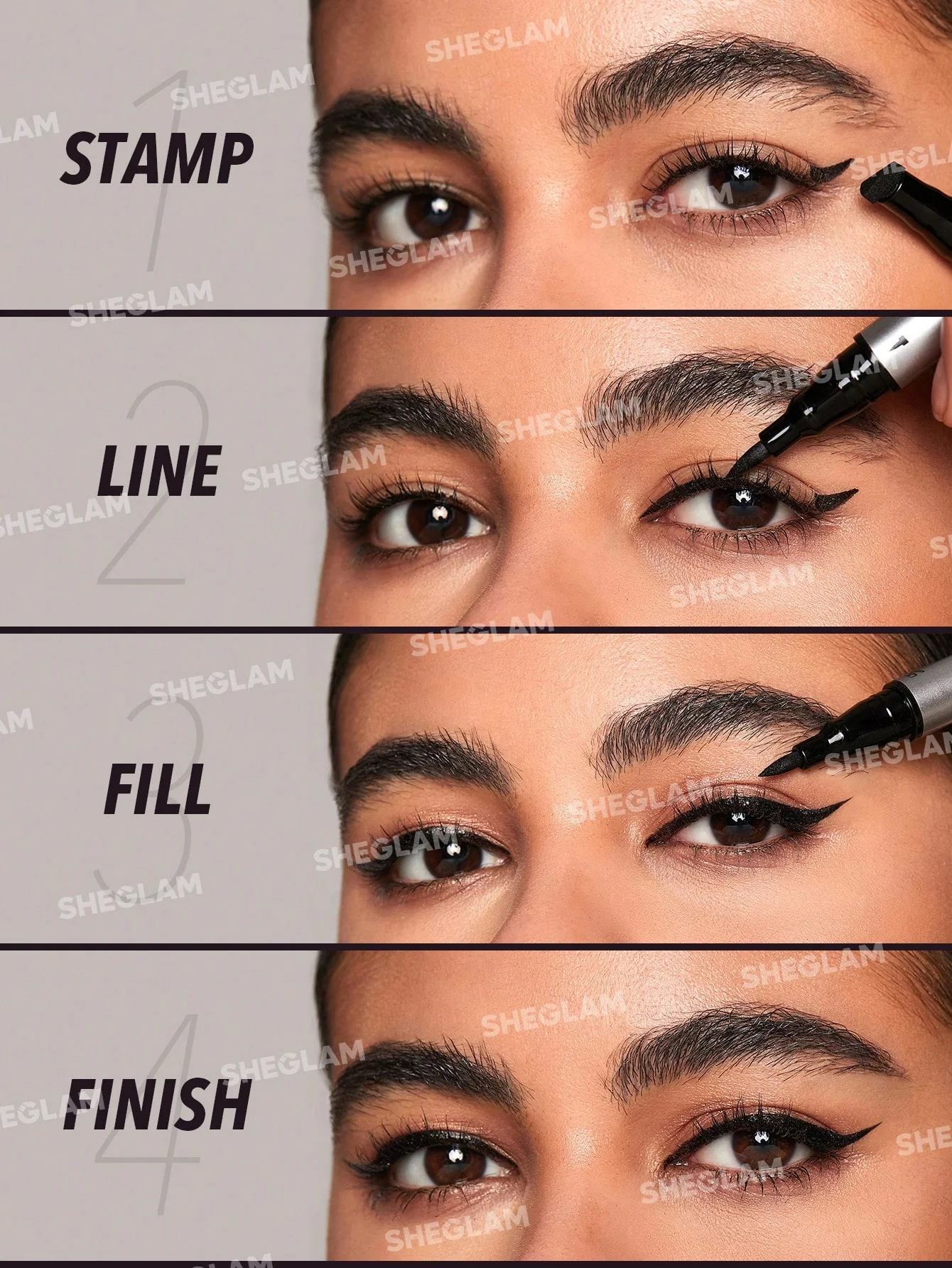 خط چشم دو سر شیگلم WING IT ضد آب مشکی Wing It Waterproof Liner Duo Black