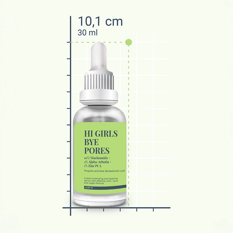 سرم ضد جوش و لک She Vec شی وک نیاسینامید آلفا آربوتین زینک She Vec Hi Girls Bye Pores - Niacinamide + Zinc PCA 30 ml