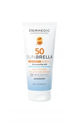 شیر ضد آفتاب درمدیک مناسب پوست حساس کودکان حاوی spf50 شیر ضد آفتاب درمدیک مناسب پوست حساس کودکان حاوی spf50