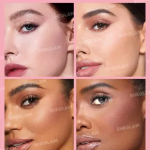 پودر فیکس دو طبقه شیگلم صورت و زیر چشم 2 در 1 insta ready رنگ bubblegum