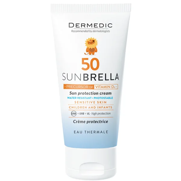کرم ضد آفتاب درمدیک مناسب پوست حساس کودکان حاوی spf50 کرم ضد آفتاب درمدیک مناسب پوست حساس کودکان حاوی spf50