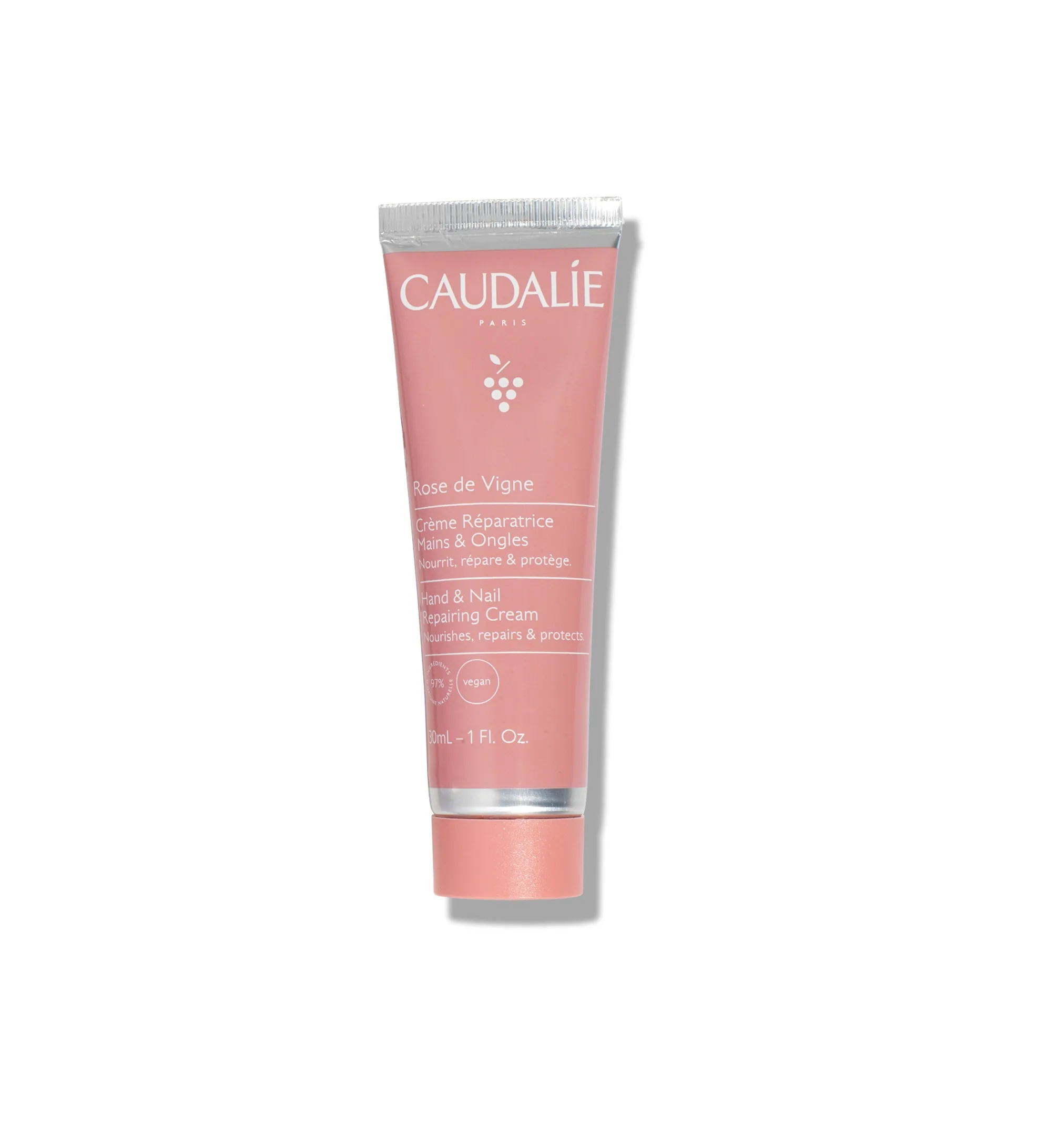 کرم دست و ناخن کدلی حاوی روغن هسته انگور و شی باتر نرم و تقویت کننده 30 میل جدا از پک rose the vigne Hand & Nail Repair Cream کرم دست و ناخن کدلی حاوی روغن هسته انگور و شی باتر نرم و تقویت کننده 30 میل جدا از پک rose the vigne Hand & Nail Repair Cream