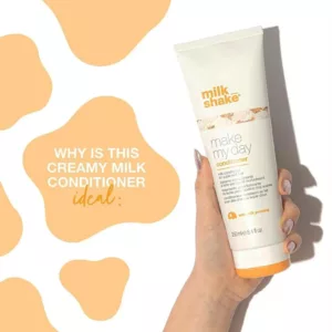 نرم کننده شیر مغذی میلک شیک آبرسان فوق قوی برای موهای خشک (Make My Day Milk Mask 250ml)