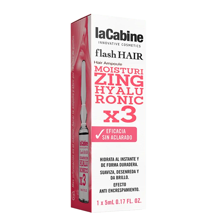 ویال مو لاکابین نهایت آبرسانی مو با 3 نوع هیالورونیک اسید (یک ویال) La Cabine flash HAIR Moisturizing Hyaluronic x3 کد8938 ویال مو لاکابین نهایت آبرسانی مو با 3 نوع هیالورونیک اسید (یک ویال) La Cabine flash HAIR Moisturizing Hyaluronic x3 کد8938