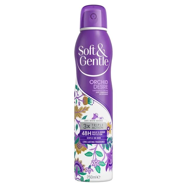 اسپری ضد تعریق سافت اند جنتل orchid desire رایحه لوندر گلی