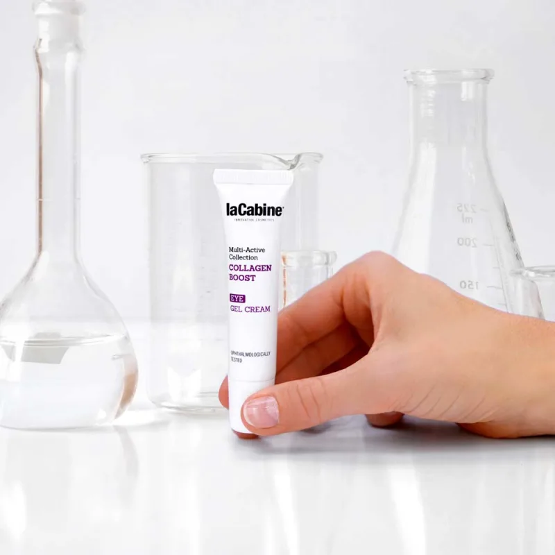 کرم دور چشم ژلی کلاژن ساز لاکابین استحکام و سفتی پوست تولید طبیعی کلاژن و الاستین EYE GEL CREAM Collagen Boost کد 6233
