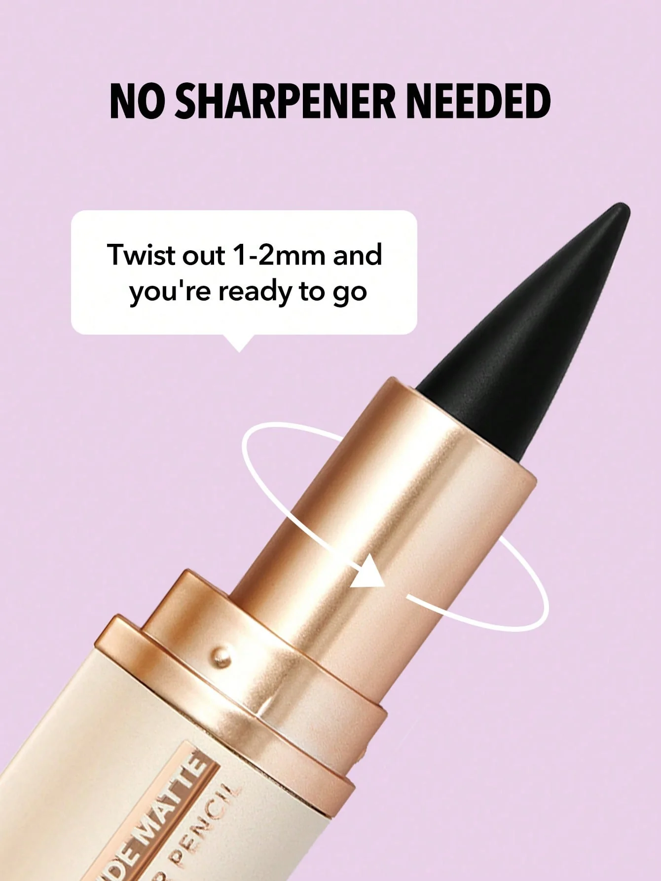 مداد چشم (سرمه) شیگلم کاملا مشکی و مات مناسب داخل و بیرون چشم کد 0384 EZ Glide Matte Eyeliner Pencil