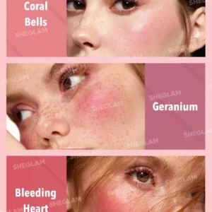 پالت رژگونه 6 رنگ شیگلم مدل floral flush blush رنگ های جذاب با پیگمنت بالا کد 3755 رنگ Blushing Bouquet