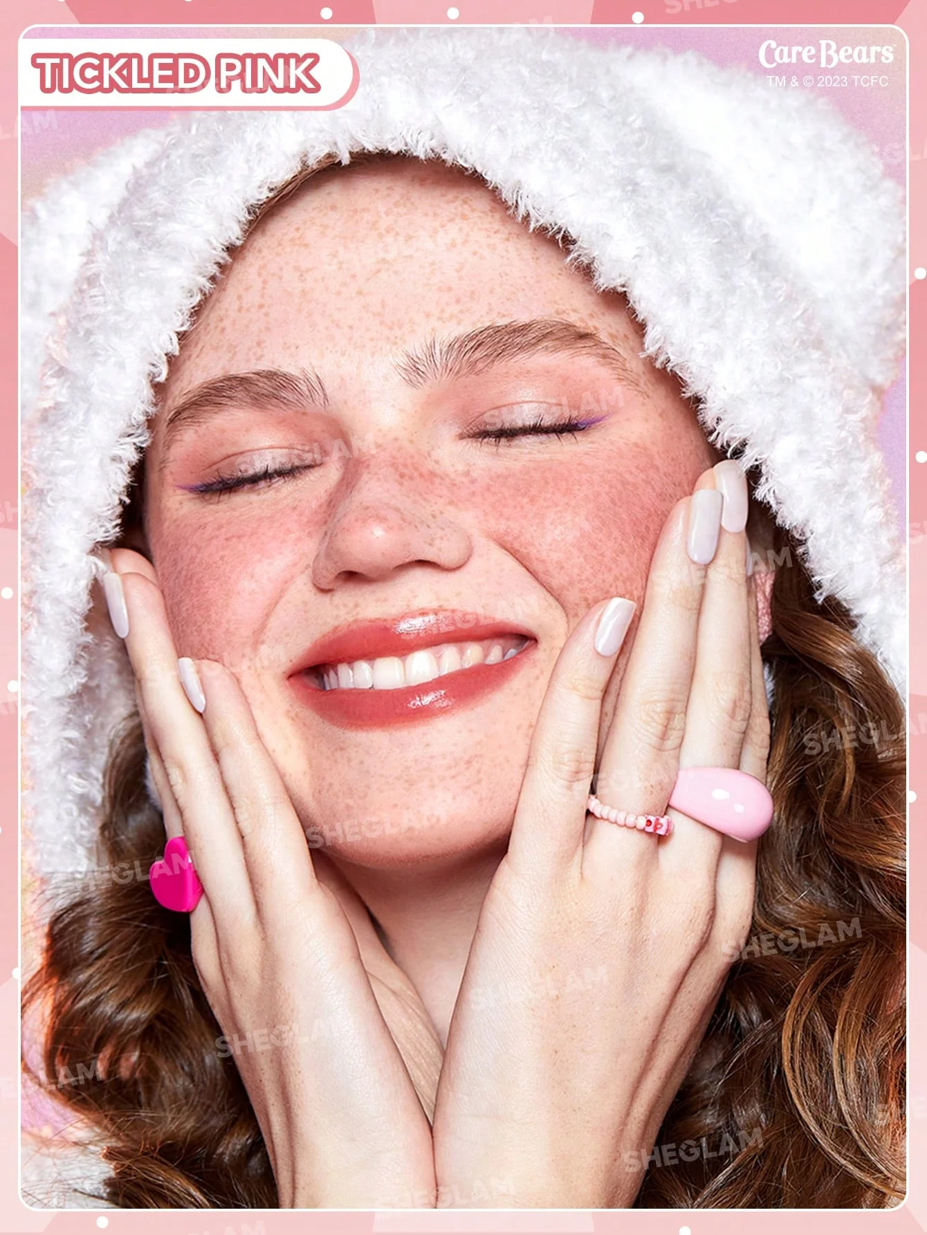 رژگونه خرسی شیگلم رنگ Tickled Pink (کد3731)