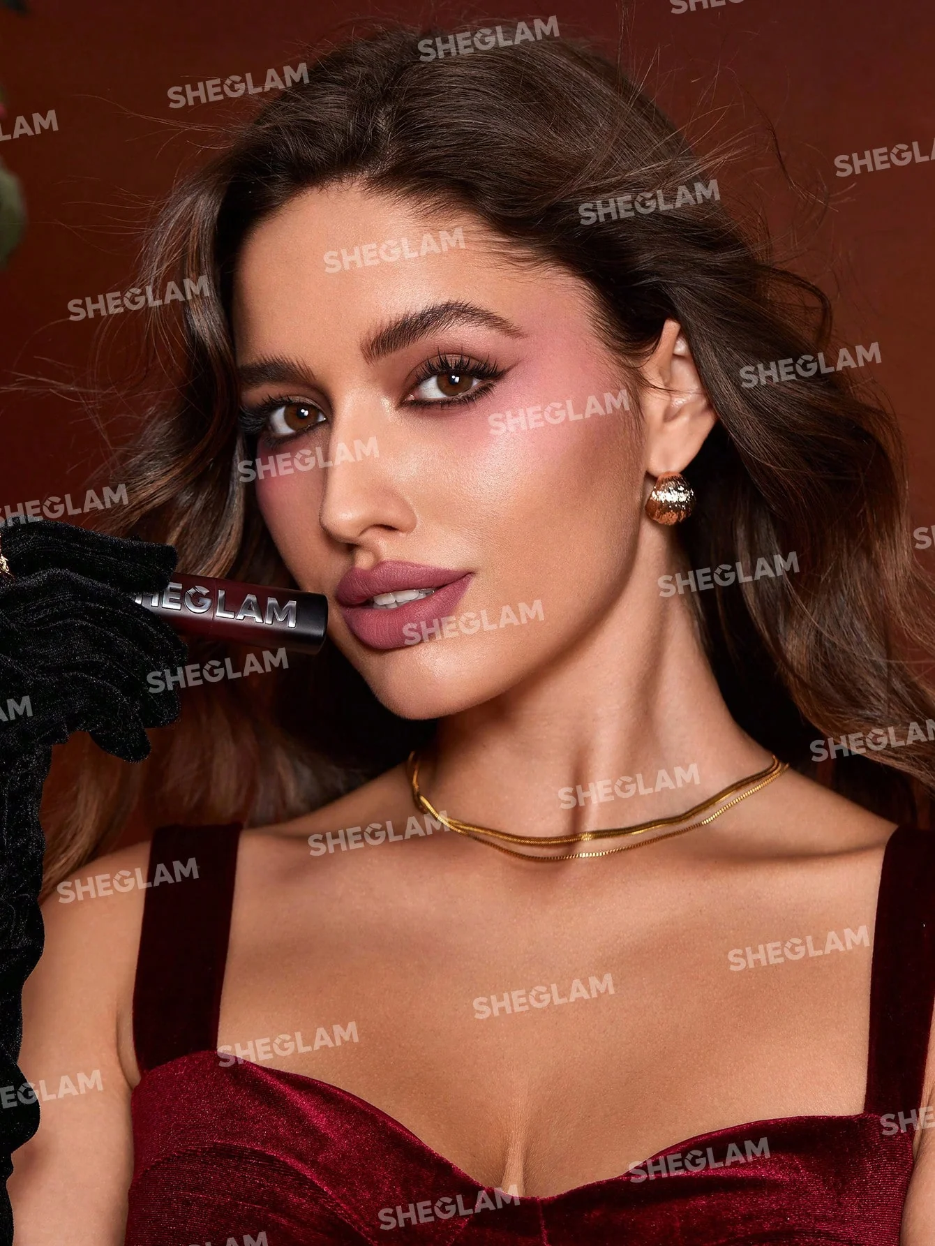 ست رژ لب جامد مات با دوام شیگلم مدل Ember Rose