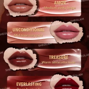 رژ لب خاص مایع براق شیگلم مدل Ember Rose در 4 رنگ جذاب