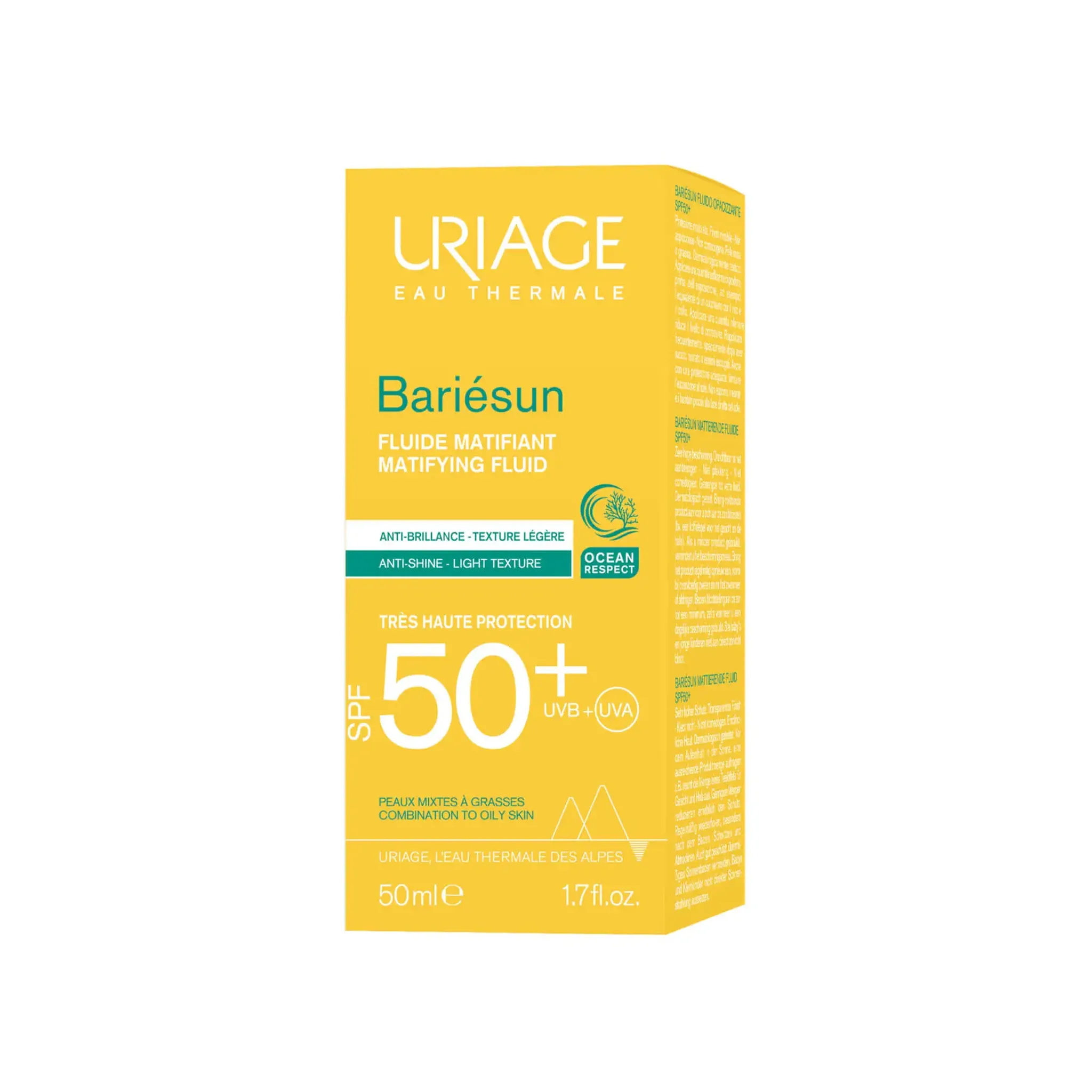 ضد آفتاب فلوئیدی اوریاژ بریسان SPF50 مناسب پوست چرب ضد آفتاب فلوئیدی اوریاژ بریسان SPF50 مناسب پوست چرب