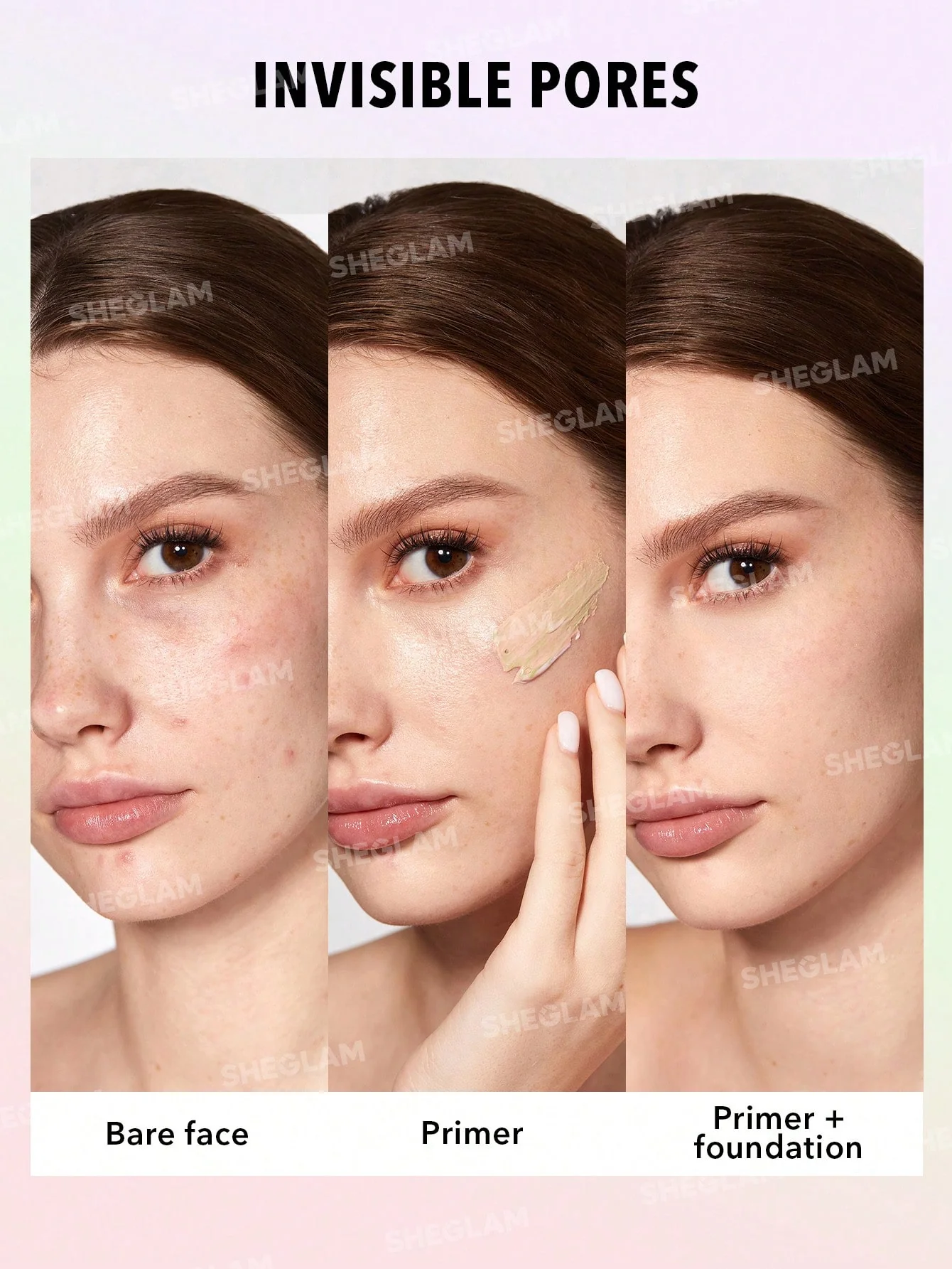 پرایمر شیگلم اصلاح کننده عیوب پوستی عملکرد 3گانه Correcting Primer (کد9770)