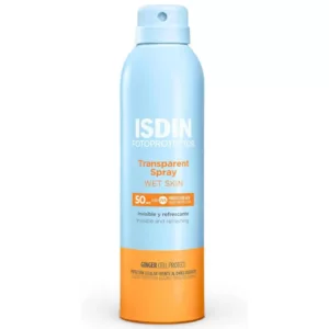 اسپری ضد آفتاب بدن ایزدین WET SKIN transparent spray ISDIN SPF50