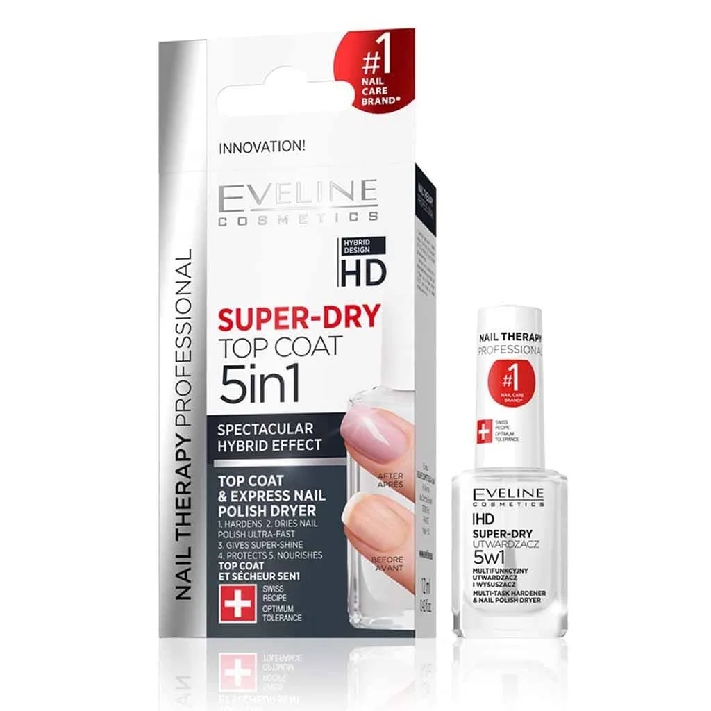 Nail Therapy Super-Dry Top Coat 5 in 1 Polish Dryer لاک خشک کن تاپ کات اولاین