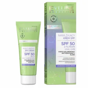 کرم مرطوب کننده صورت اولاین آلوئه ورا حاوی ضد آفتاب SPF 50