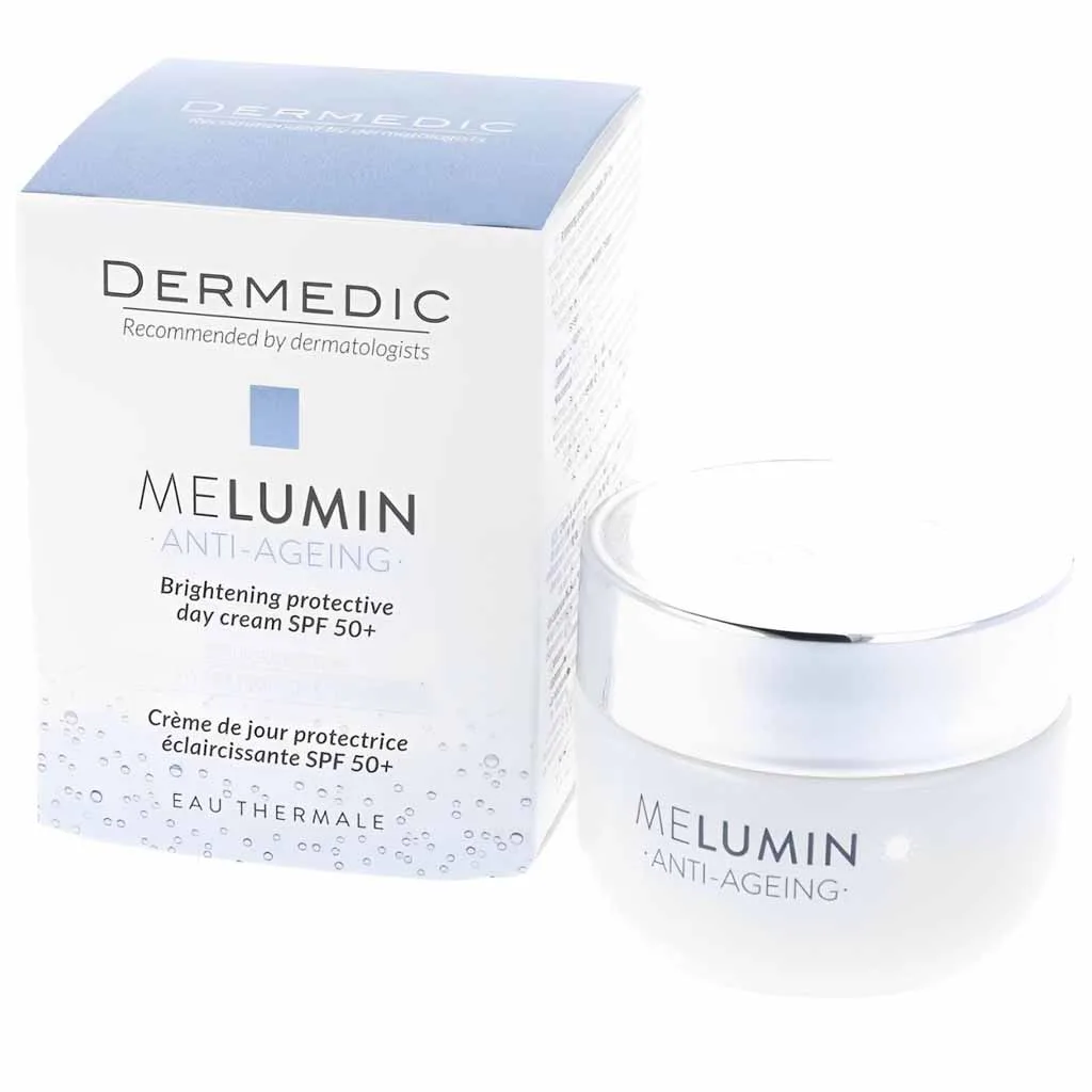 Dermedic Melumin Anti Ageing Protective Day Cream کرم ضد چروک و لک ملومین حاوی ضد آفتاب درمدیک