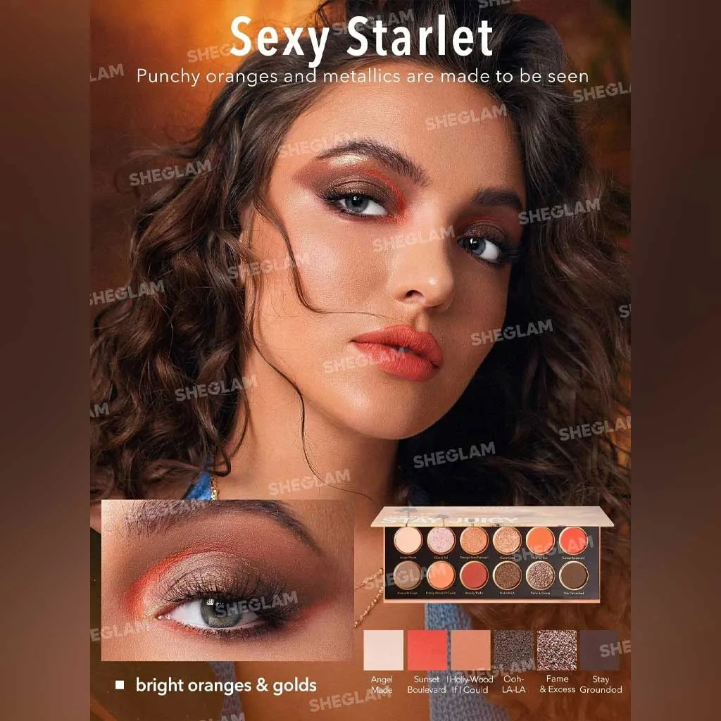 پالت سایه استثنائی شگیلم ١٢رنگ جذاب مدل STAY JUICY LA کد (4549)