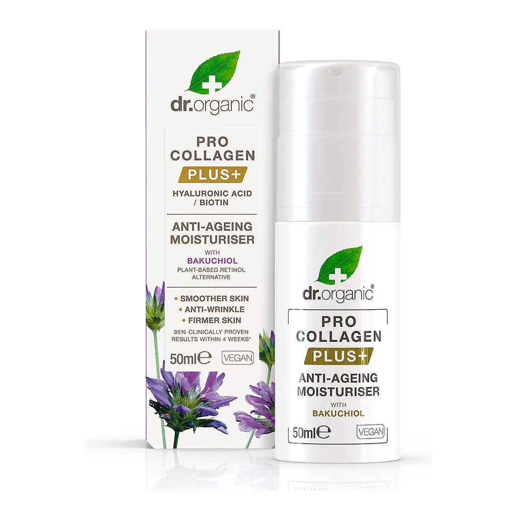 Pro Collagen Anti-Ageing moisturiser with Bakuchiol مرطوبکننده کلاژن پلاس ضد چروک دکتر ارگانیک