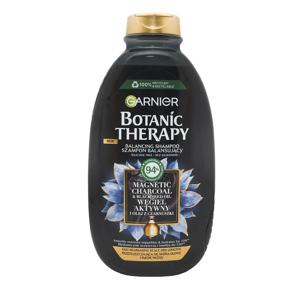 garnier botanic therapy shampoo (2) شامپو جو دو سر گارنیر بوتانیکال ذغال مگنتیک پاکسازی