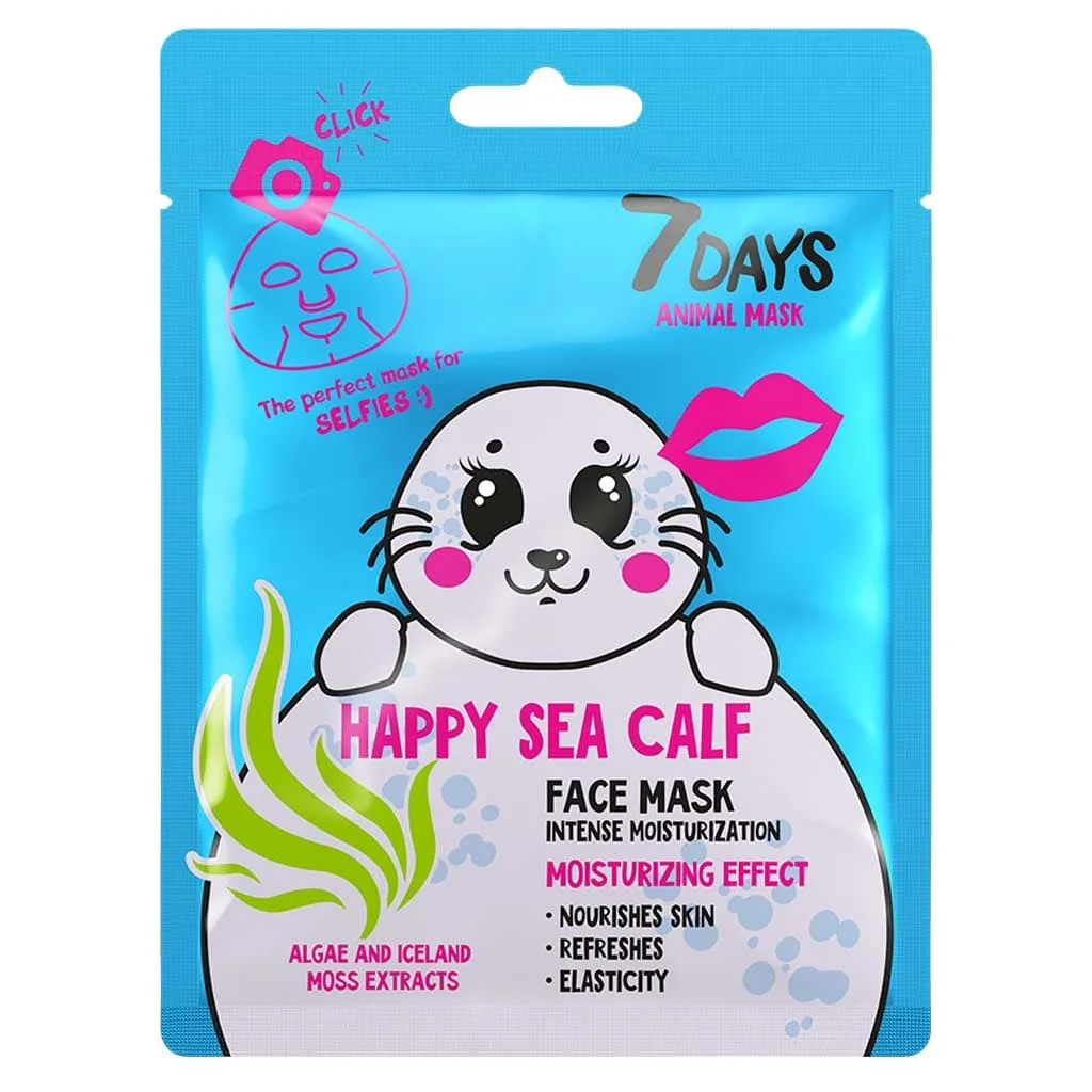 ماسک ورقه ای مرطوب کننده سون دیز Happy Sea Calf ماسک ورقه ای مرطوب کننده سون دیز Happy Sea Calf