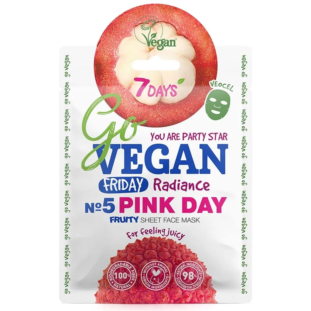 ماسک صورت ورقه ای روشن کننده سون دیز مدل Pink Day ماسک صورت ورقه ای روشن کننده سون دیز مدل Pink Day