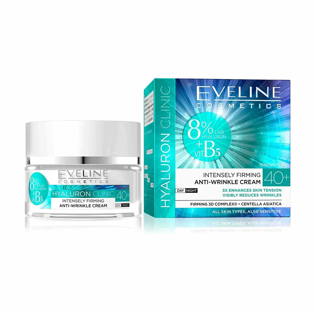 Hyaluron Clinic Anti-Wrinkle Cream 40+ (1) کرم روز و شب ضد چروک قوی هیالورن کلینیک اولاین بالای ۴۰ سال