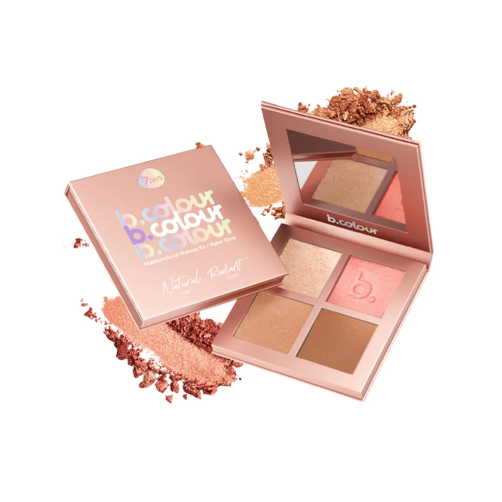 پالت میکاپ چند منظوره بی کالر مدل hyper glow پالت میکاپ چند منظوره بی کالر مدل hyper glow
