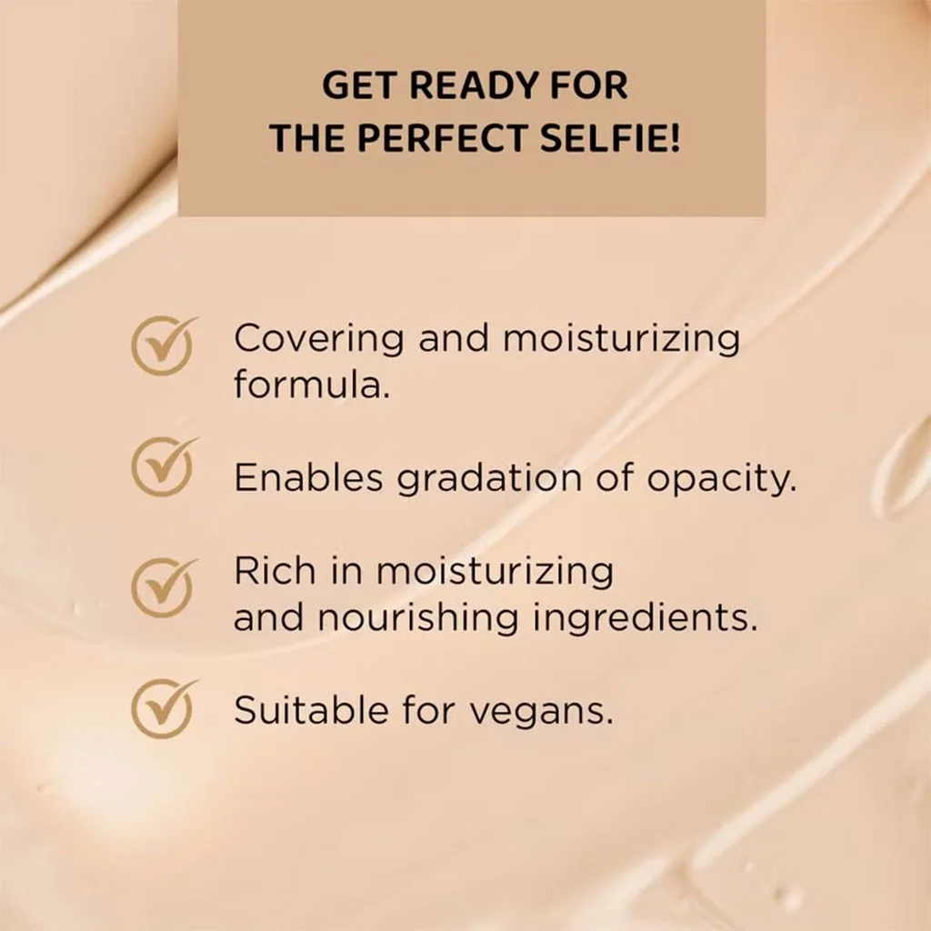 کرم پودر و کانسیلر تیوپیاولاین مدل selfi