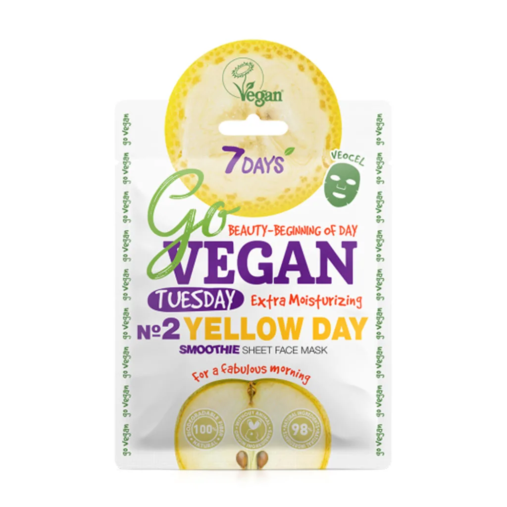 ماسک صورت ورقی مرطوب کننده قوی سون دیز مدل yellow day ماسک صورت ورقی مرطوب کننده قوی سون دیز مدل yellow day