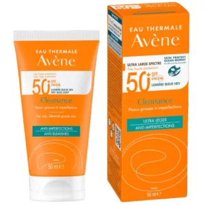 ضدآفتاب اون مخصوص پوست چرب و جوش دار cleanave SPF50