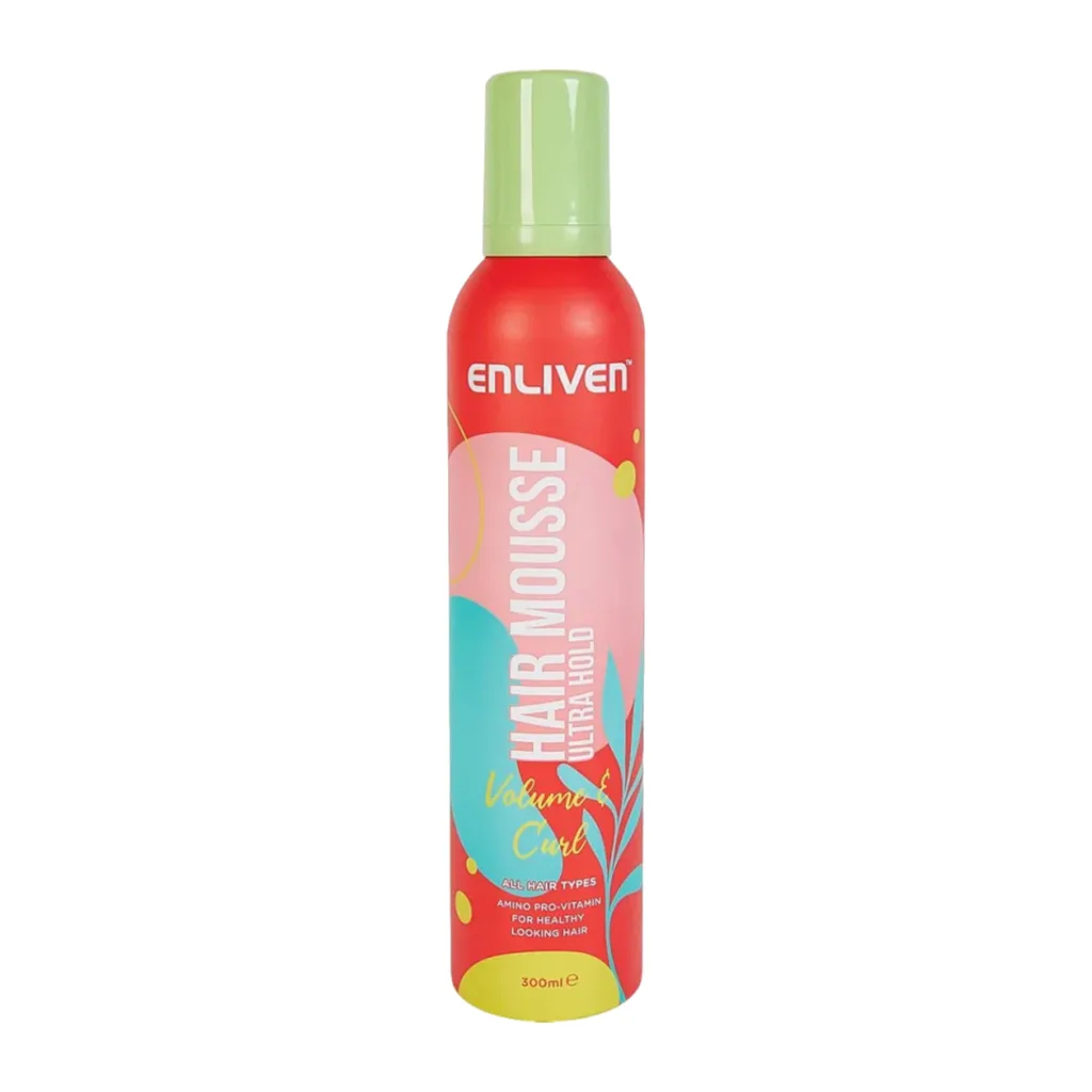 موس مو فر انلیون ساخت انگلیس 300 میل ENLIVEN MOUSSE ULTRA HOLD موس مو فر انلیون ساخت انگلیس 300 میل ENLIVEN MOUSSE ULTRA HOLD
