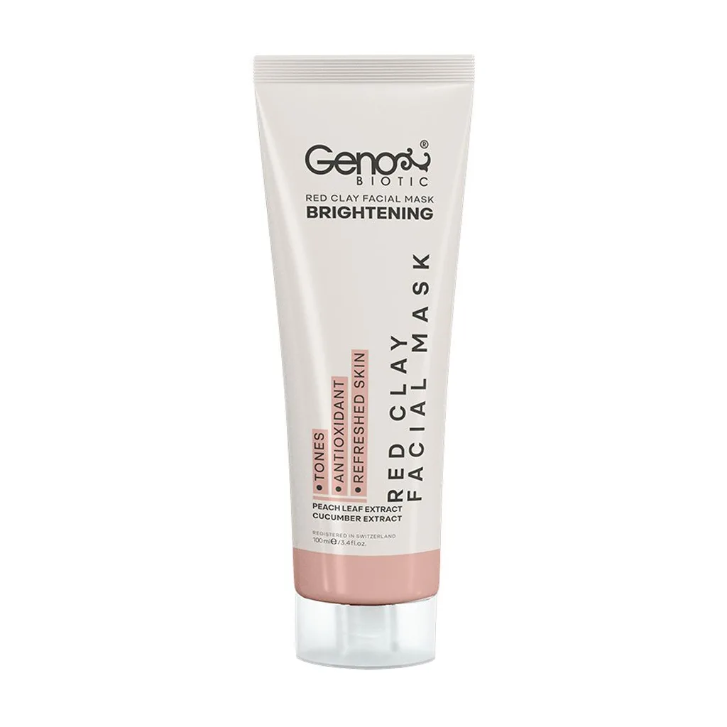 ماسک خاک رسی قرمز ژنو بایوتیک ماسک خاک رسی قرمز ژنو بایوتیک