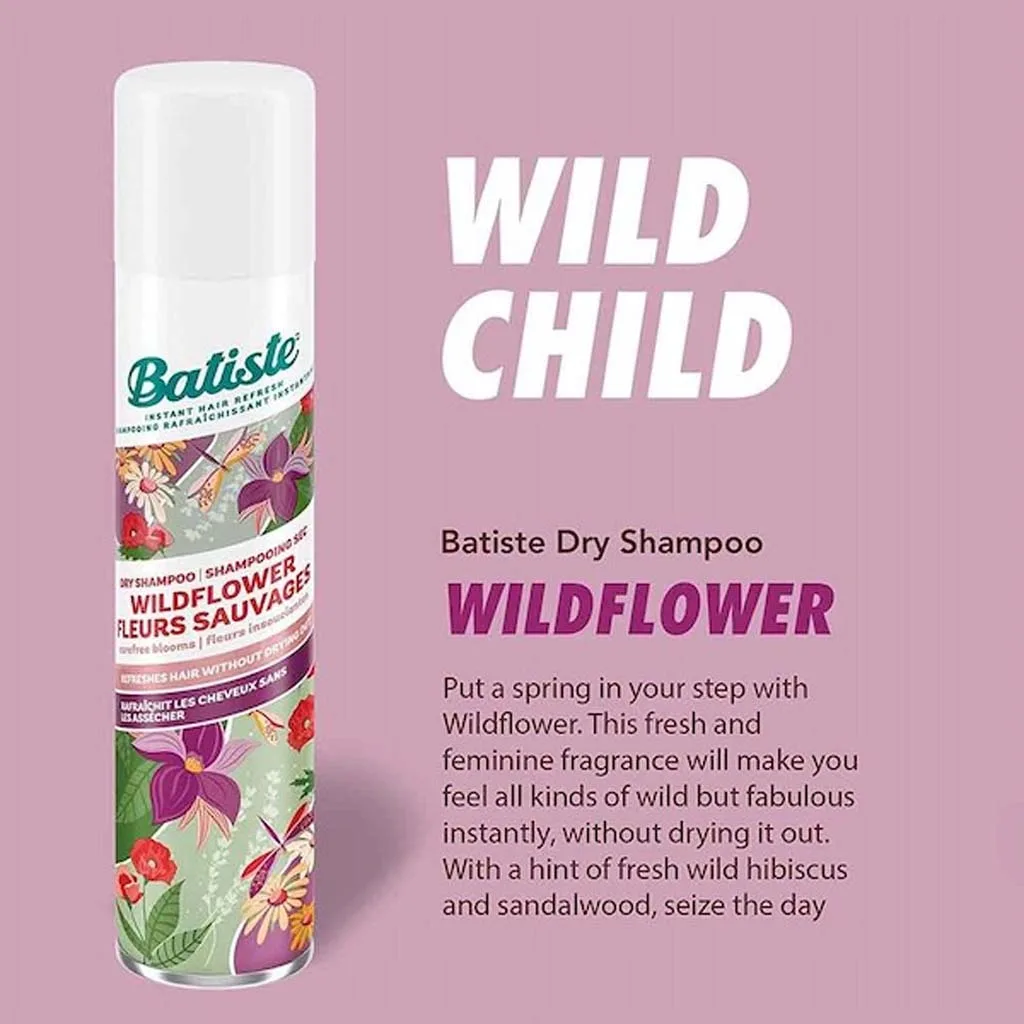 شامپو خشک باتیست WILDFLOWER گل های وحشی