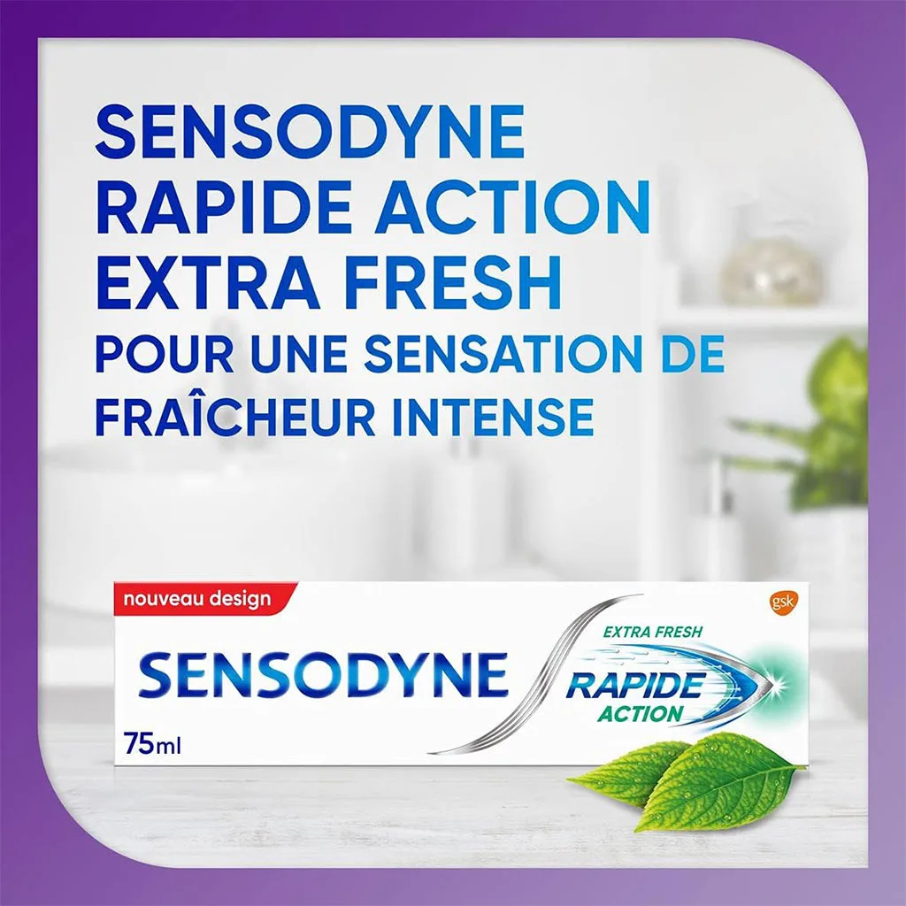 خمیردندان اکسترا فرش سنسوداین RAPIDE ACTION
