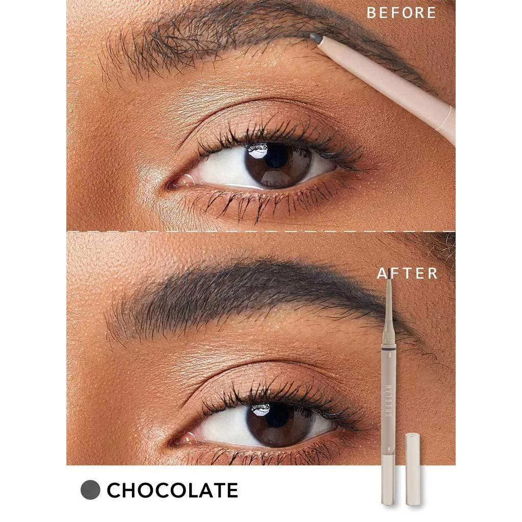 هاشور ابرو 2 طرفه شیگلم BROWS OF DIOMOND 2 IN 1 در 4 رنگ جذاب