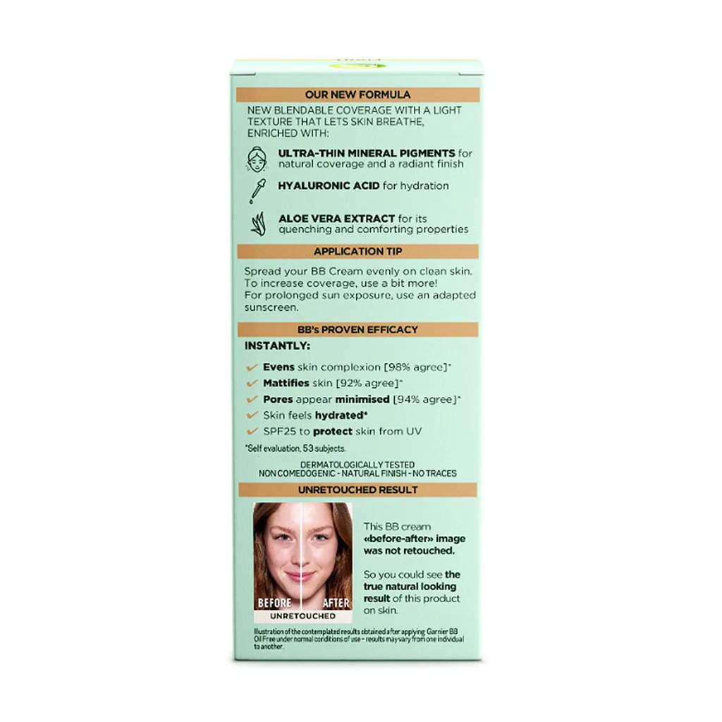 بی بی کرم گارنیر SPF25 حاوی هیالورونیک اسید