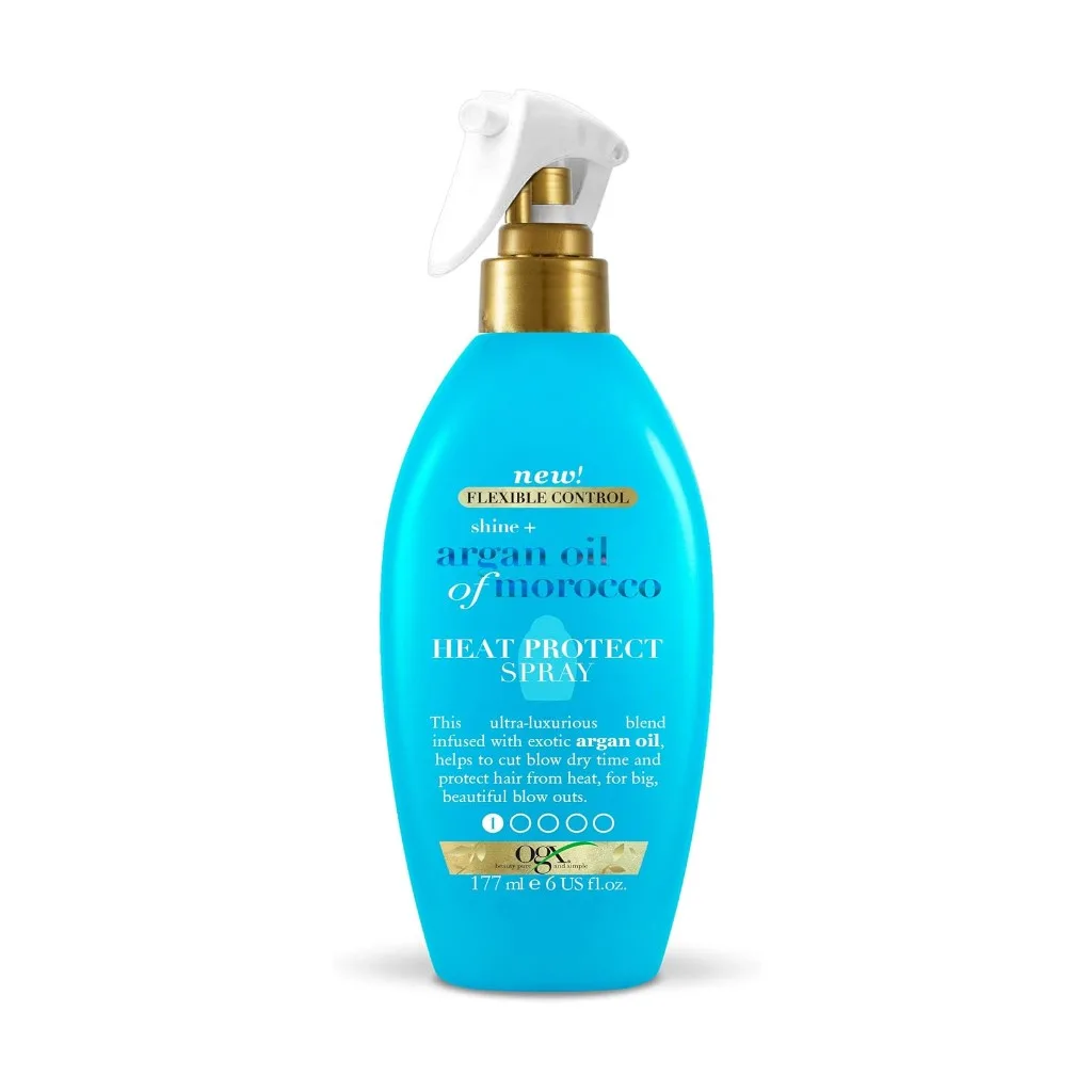 اسپری محافظ حرارت قوی اوجی ایکس درخشان کننده حاوی روغن آرگان اسپری محافظ حرارت قوی اوجی ایکس درخشان کننده حاوی روغن آرگان